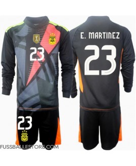 Günstige Argentinien Emiliano Martinez #23 Torwart Heimtrikotsatz Kinder Copa America 2024 Langarm (+ Kurze Hosen)
